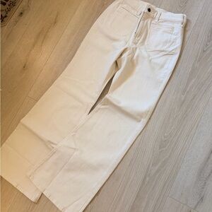 J. Crew Flare High-Rise Beige Pants